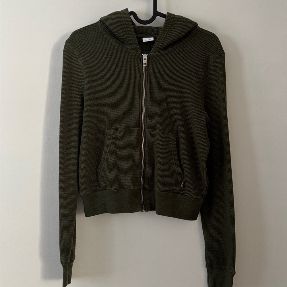TNA Waffle Forest Green Hoodie